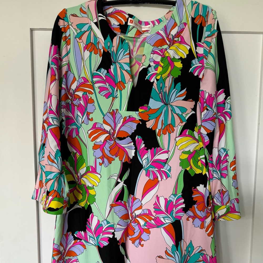 Jude Connally Tunic Dress Lg EUC